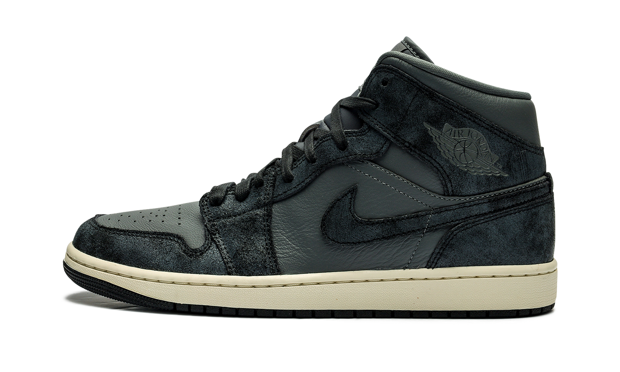 Air Jordan 1 Mid Distressed Smoke Gray 1
