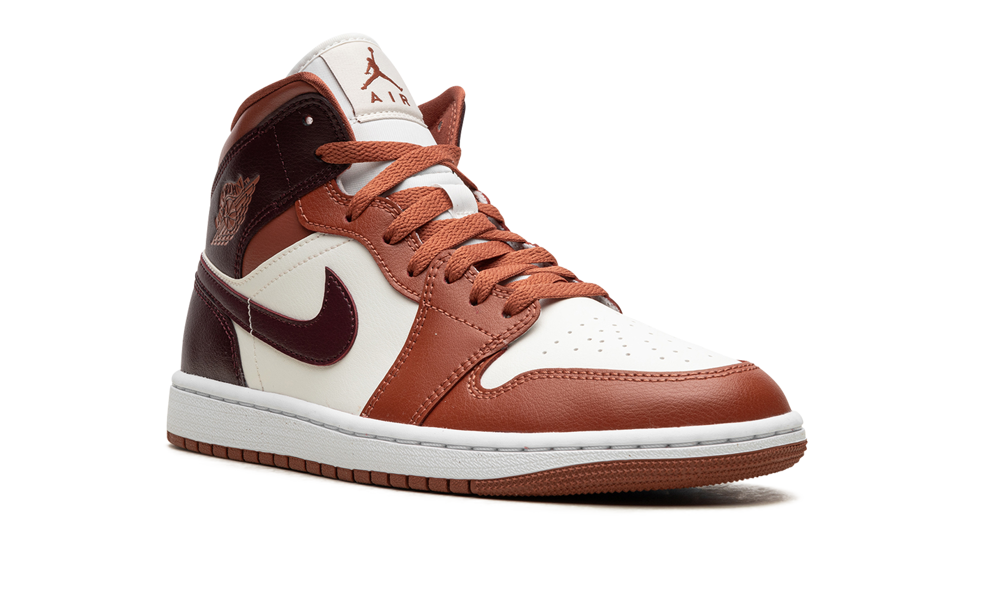 Air Jordan 1 Mid Dusty Peach Night Maroon 2