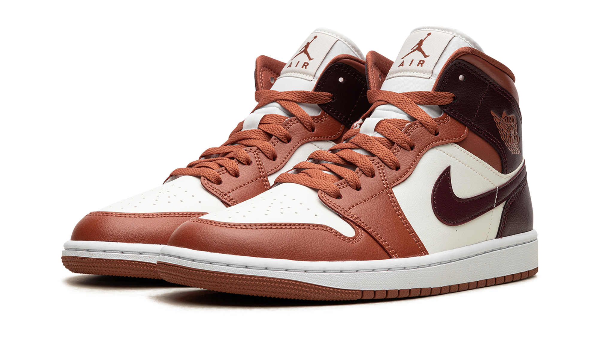 Air Jordan 1 Mid Dusty Peach Night Maroon 3