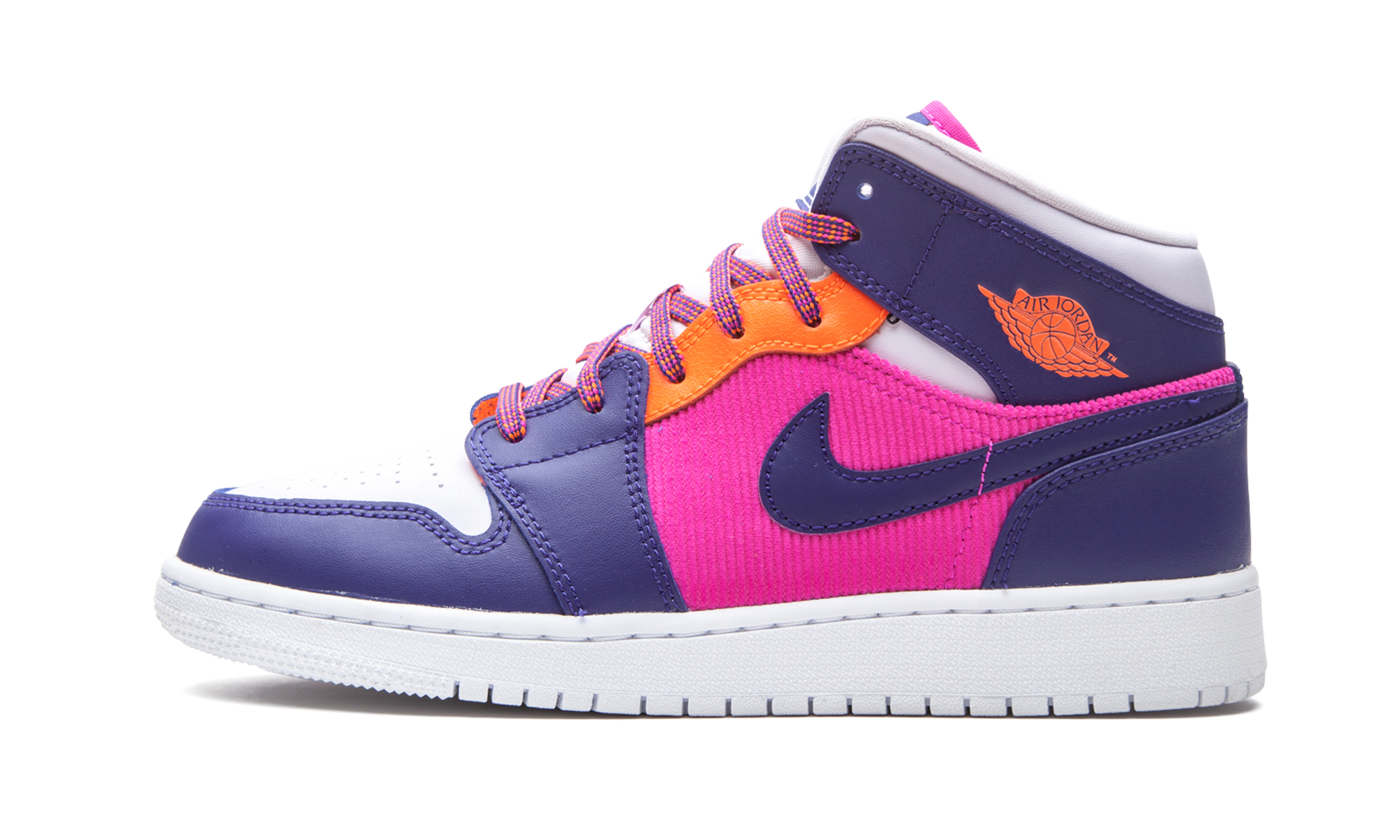 Air Jordan 1 Mid Fire Pink Barely Grape (GS) 1