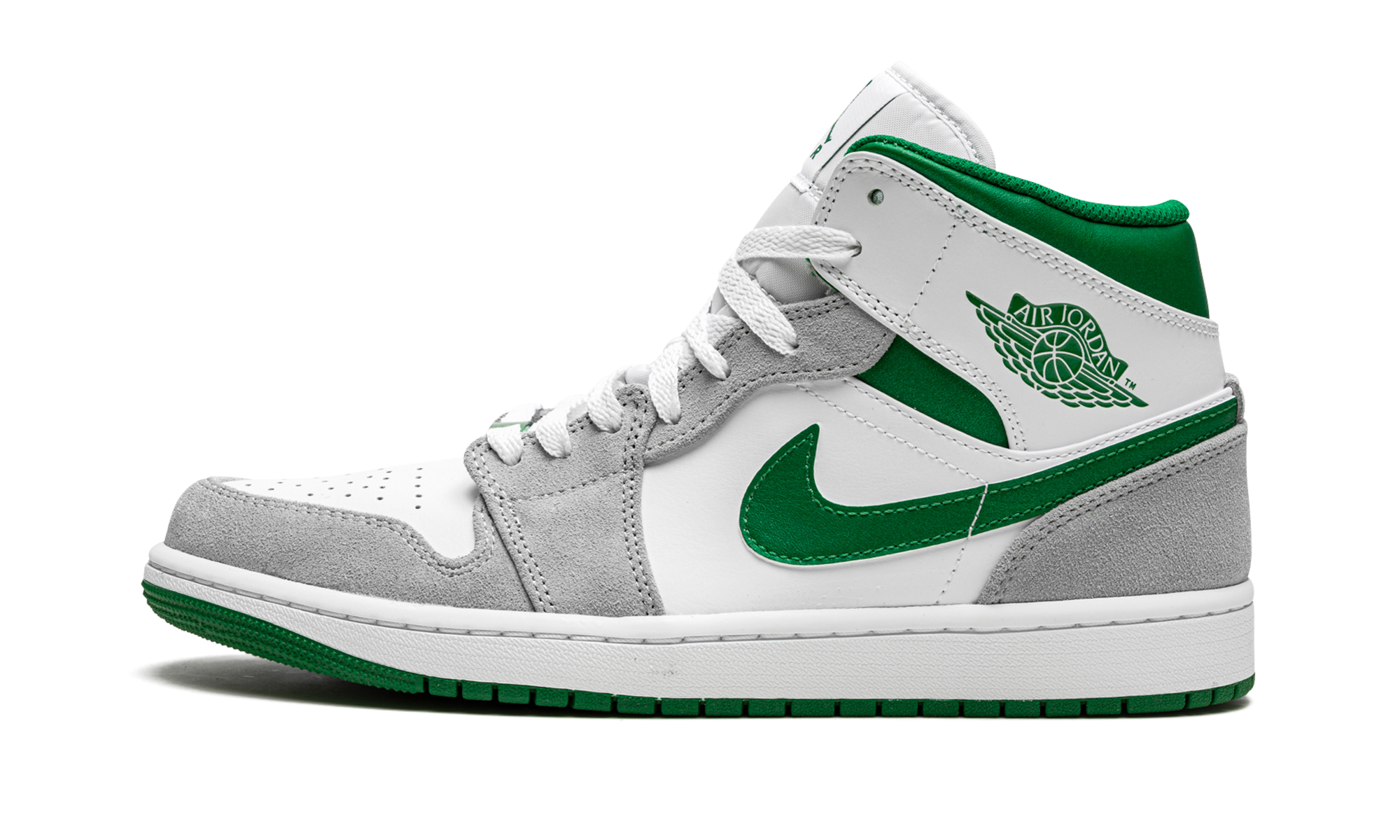 Air Jordan 1 Mid Gray Green 10