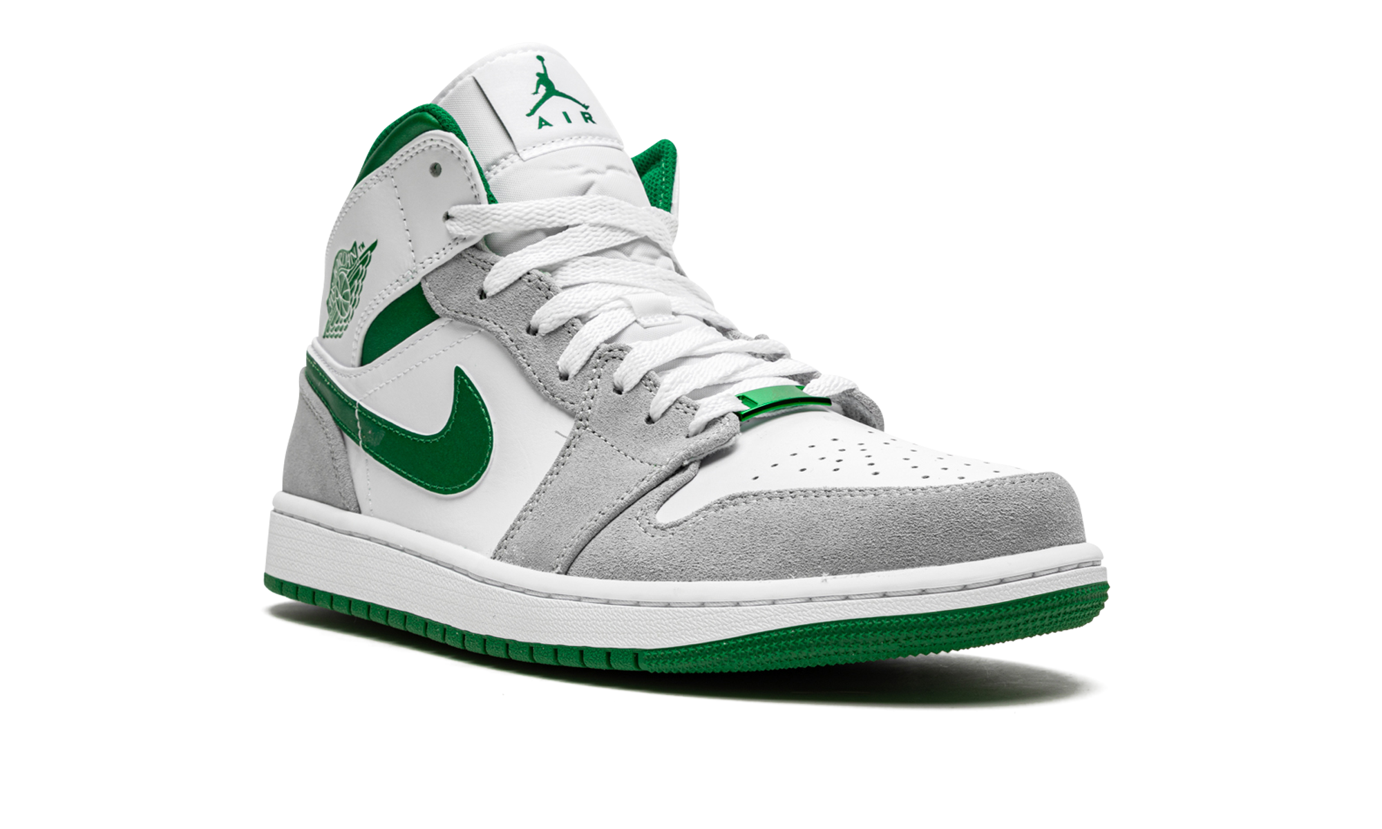 Air Jordan 1 Mid Gray Green 7