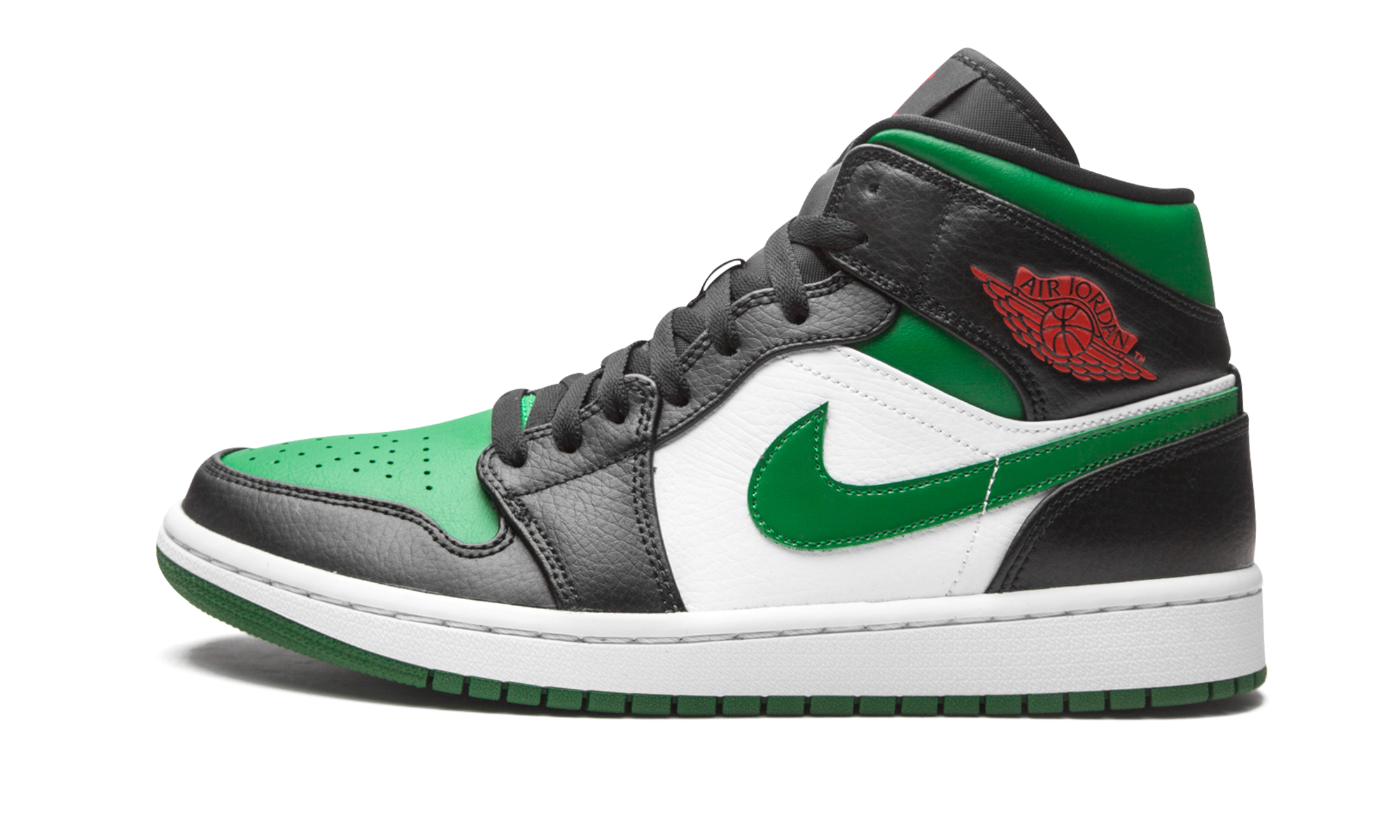 Air Jordan 1 Mid Green Toe 1