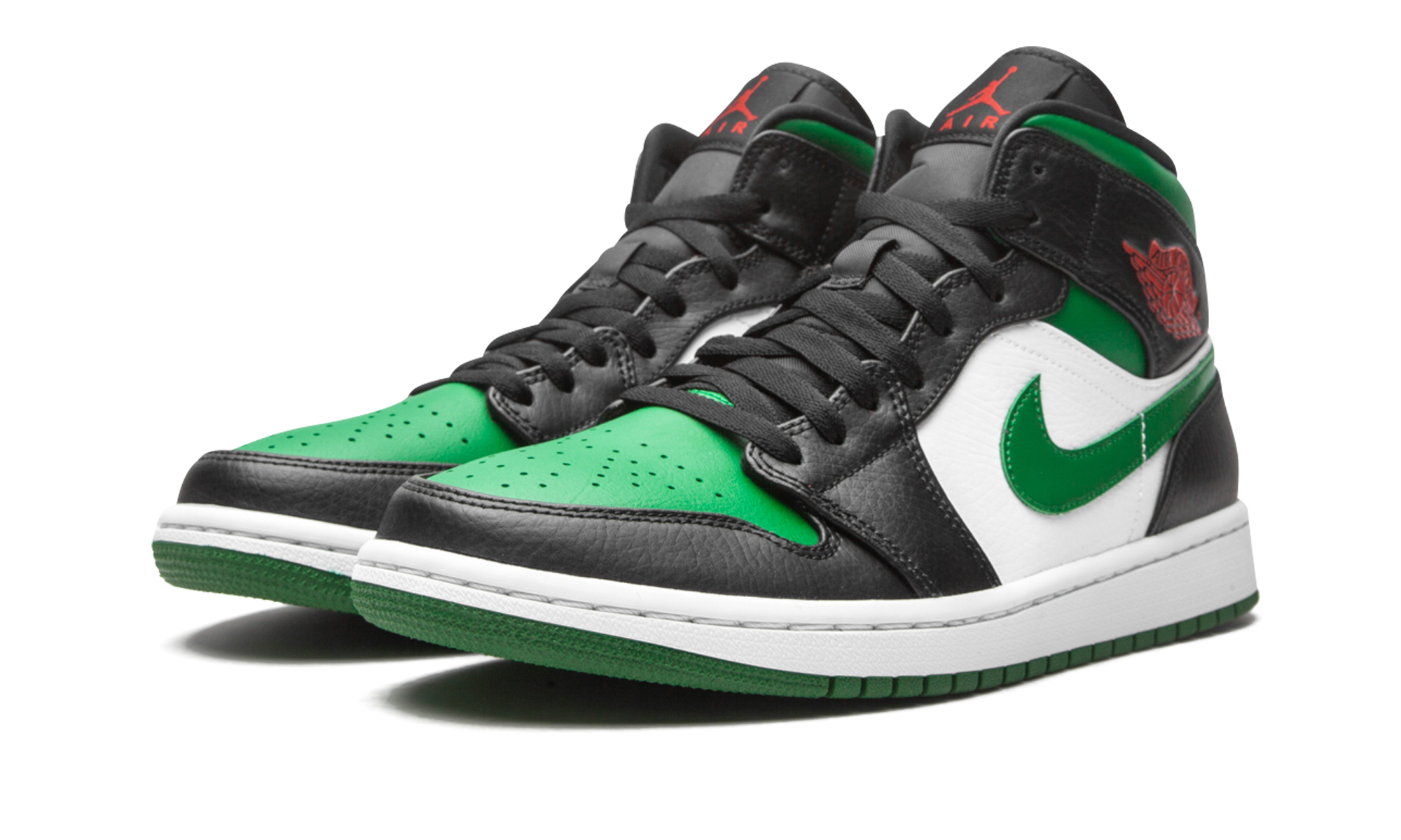 Air Jordan 1 Mid Green Toe 2
