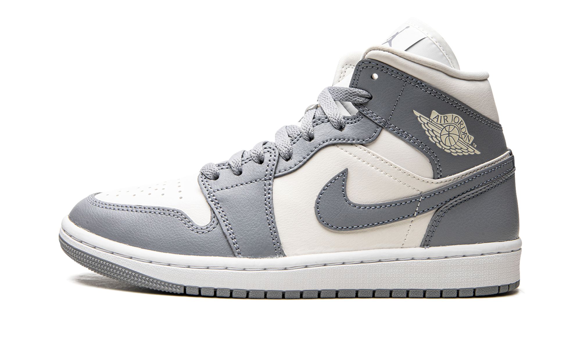 Air Jordan 1 Mid Grey Sail 4