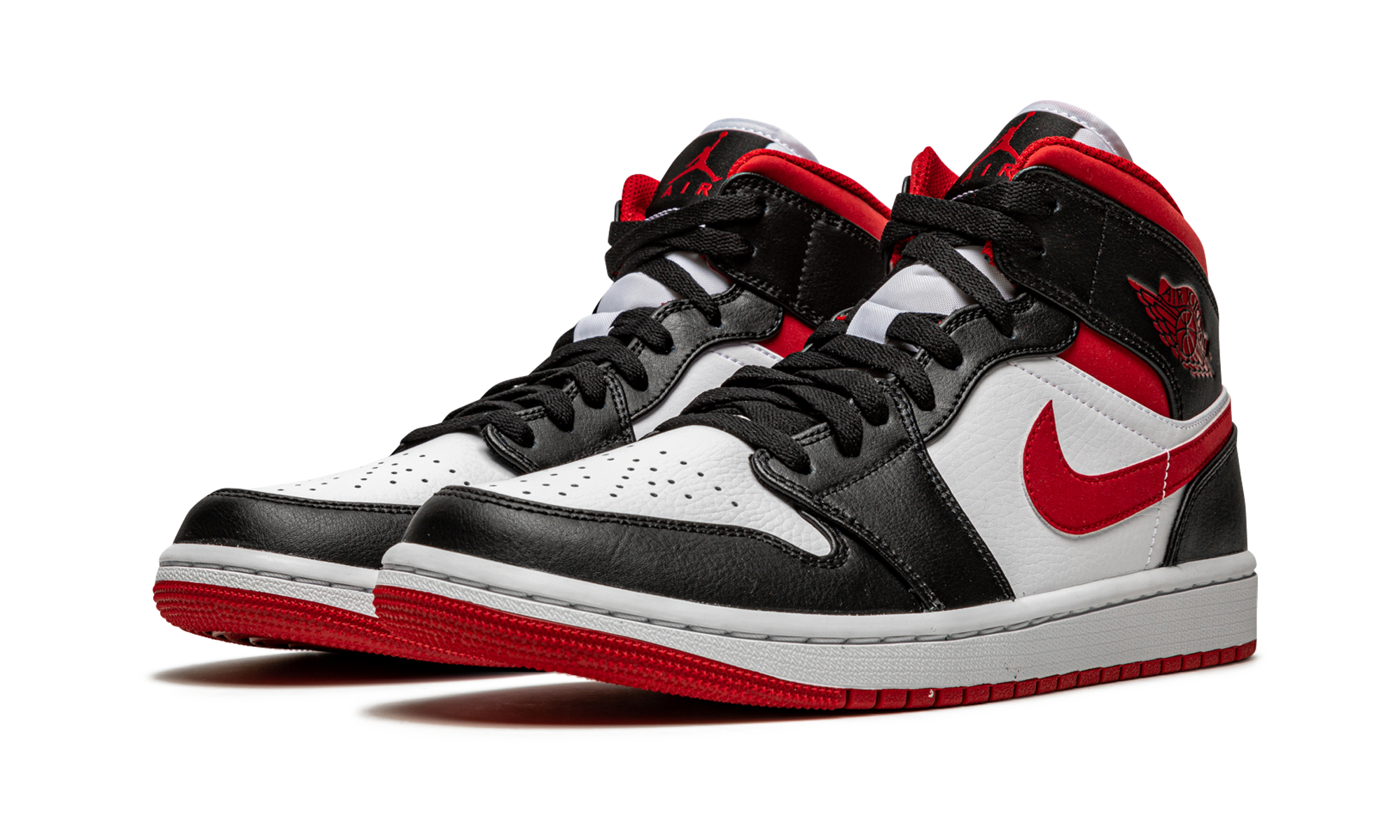 Air Jordan 1 Mid Gym Red Black White 3