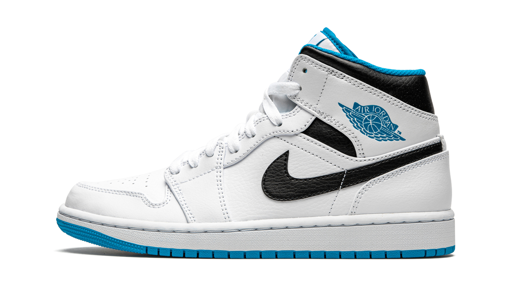 Air Jordan 1 Mid Laser Blue 1