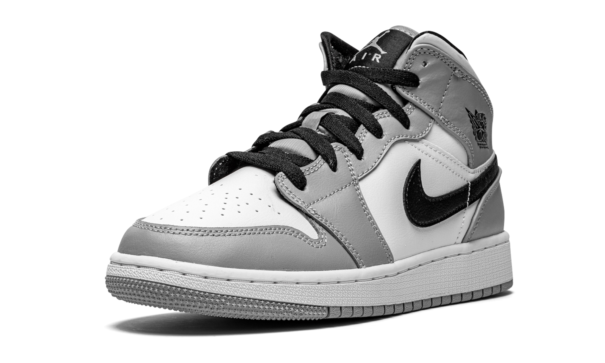 Air Jordan 1 Mid Light Smoke Gray 4