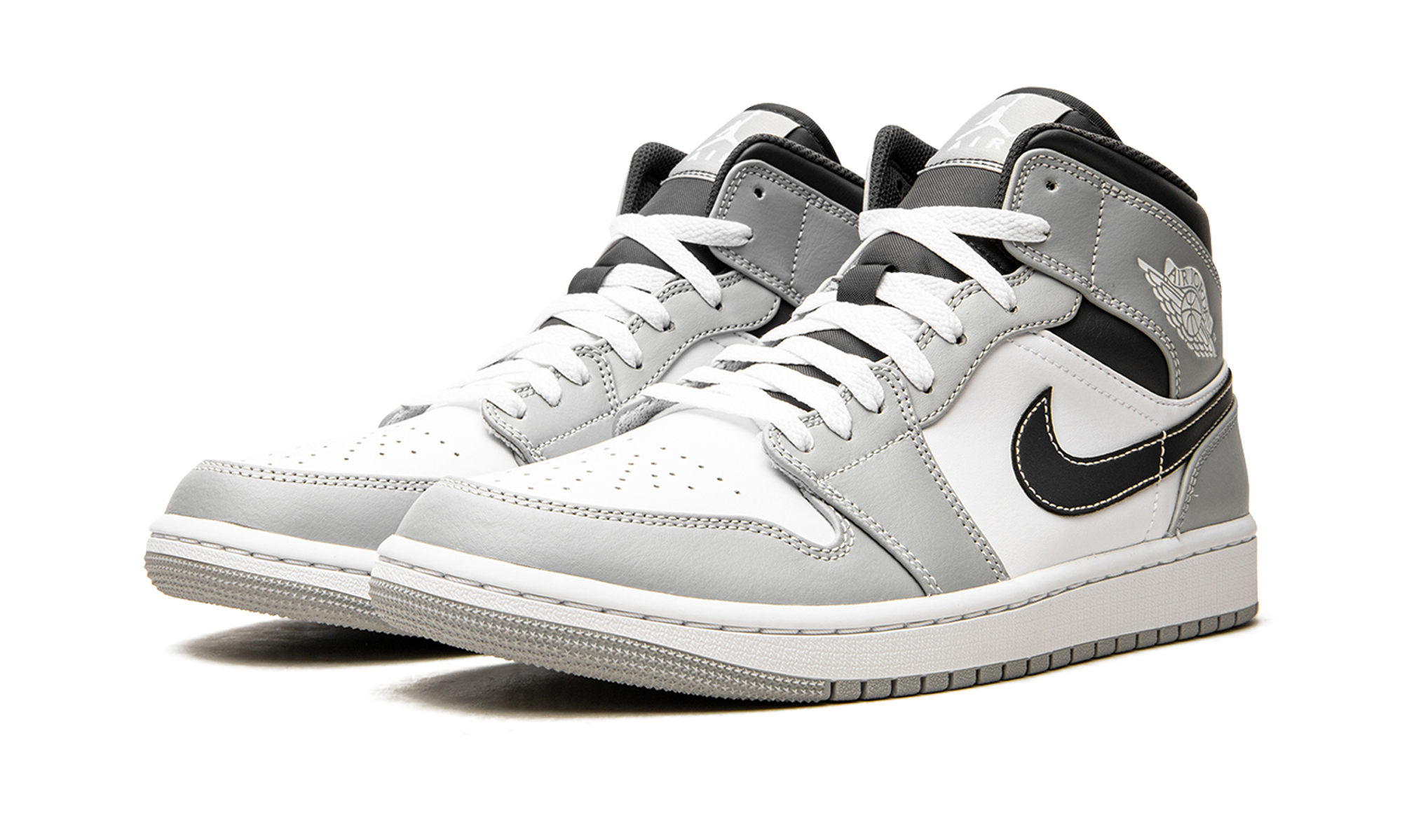 Air Jordan 1 Mid Light Smoke Grey Anthracite 2