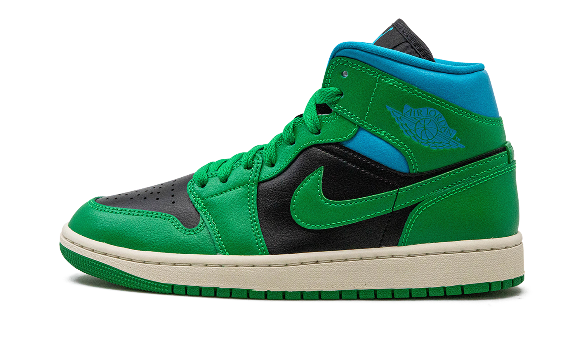 Air Jordan 1 Mid Lucky Green Aquatone 1
