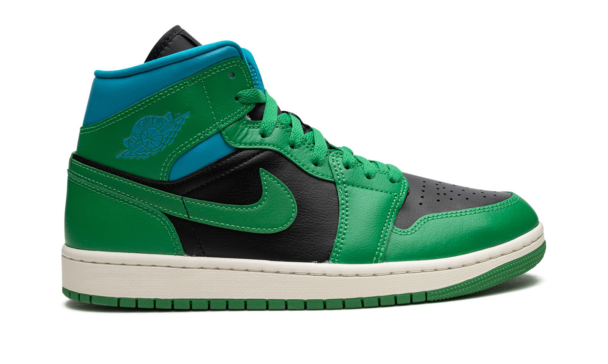 Air Jordan 1 Mid Lucky Green Aquatone 3
