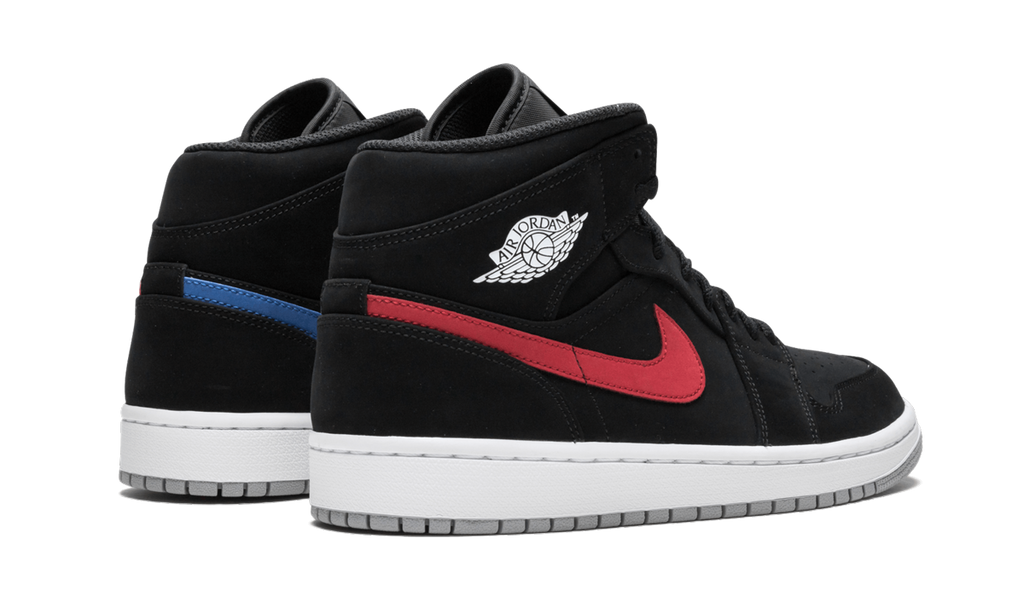 Air Jordan 1 Mid Multi-Color Swoosh Black 5
