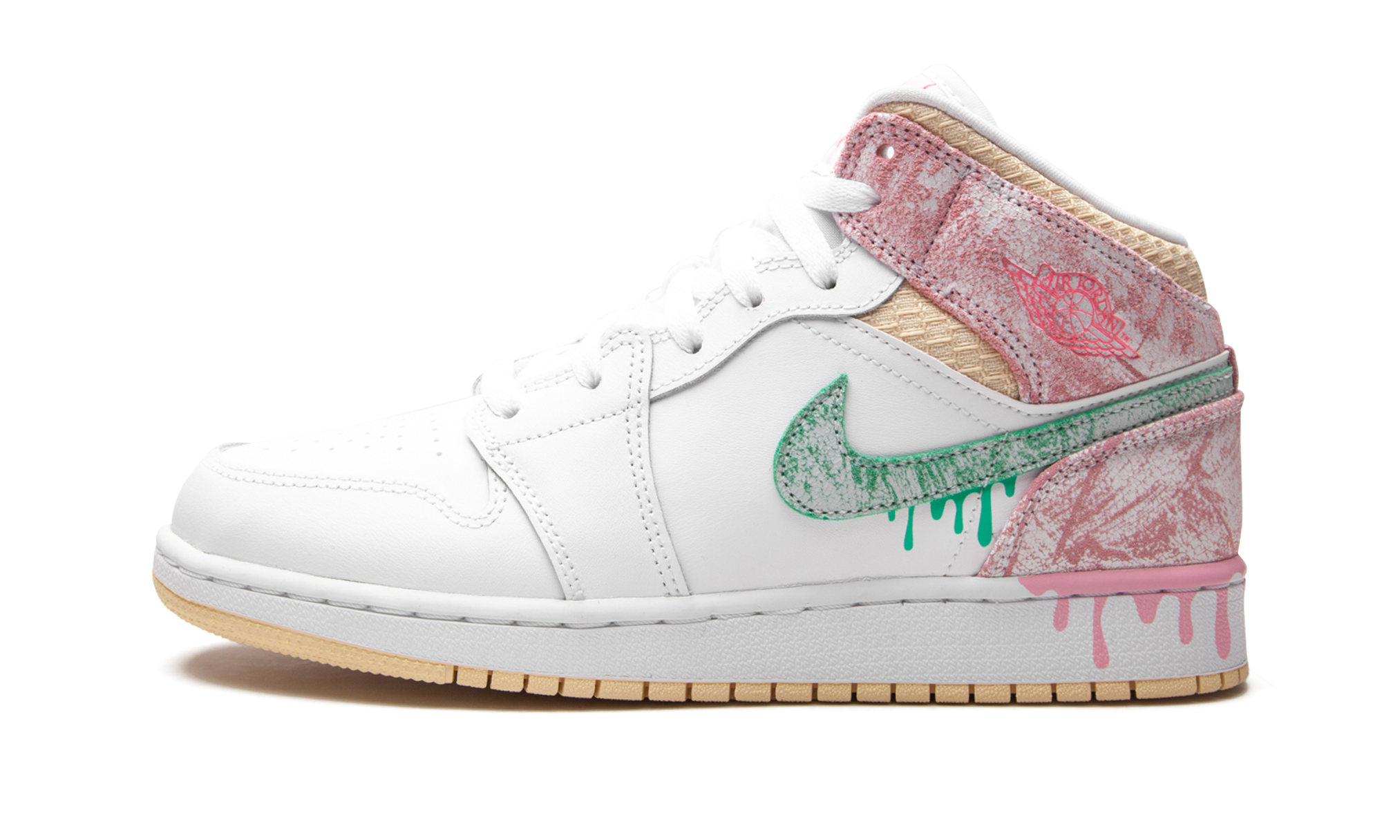 Air Jordan 1 Mid Paint Drip (GS) 2