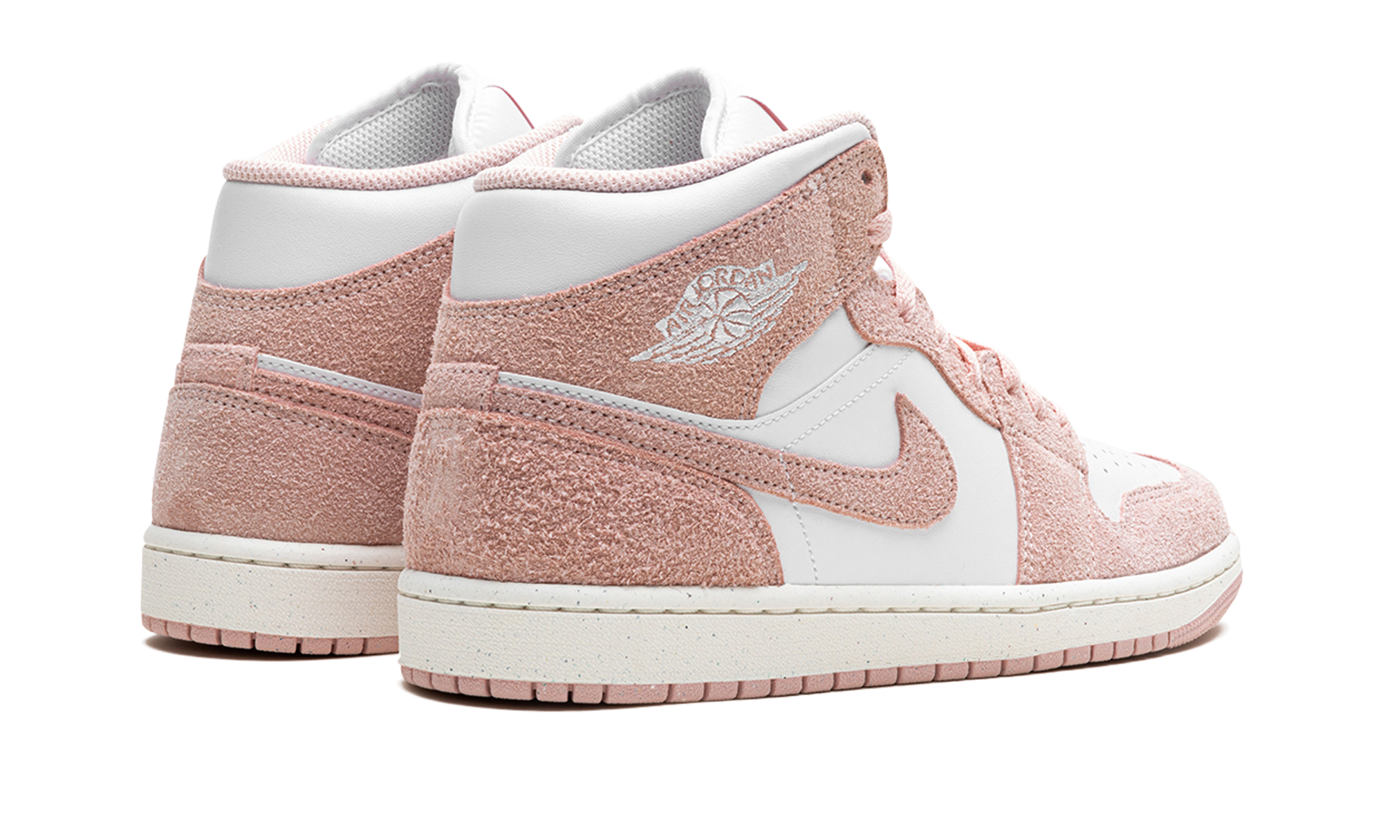 Air Jordan 1 Mid Pink Suede 4