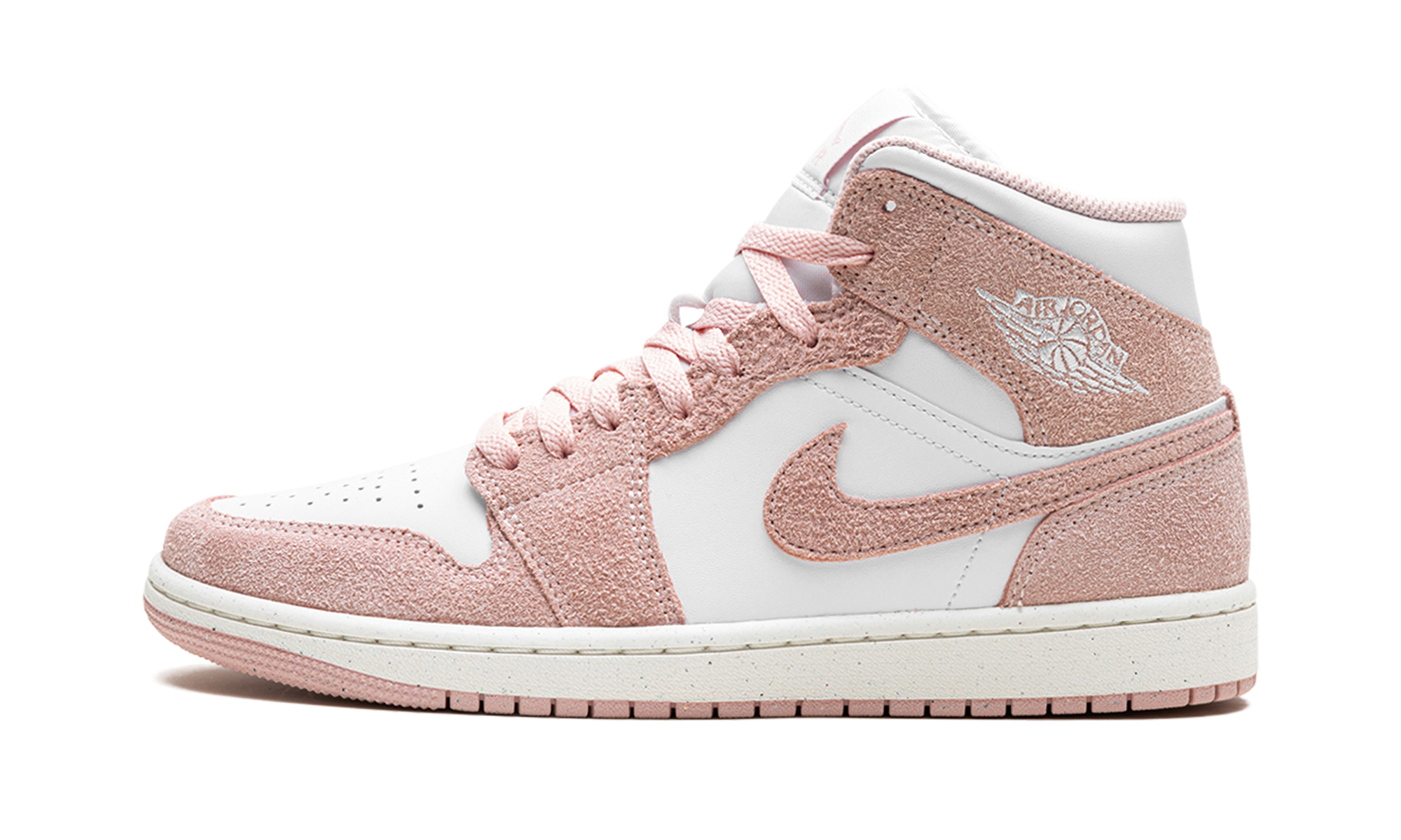 Air Jordan 1 Mid Pink Suede 7