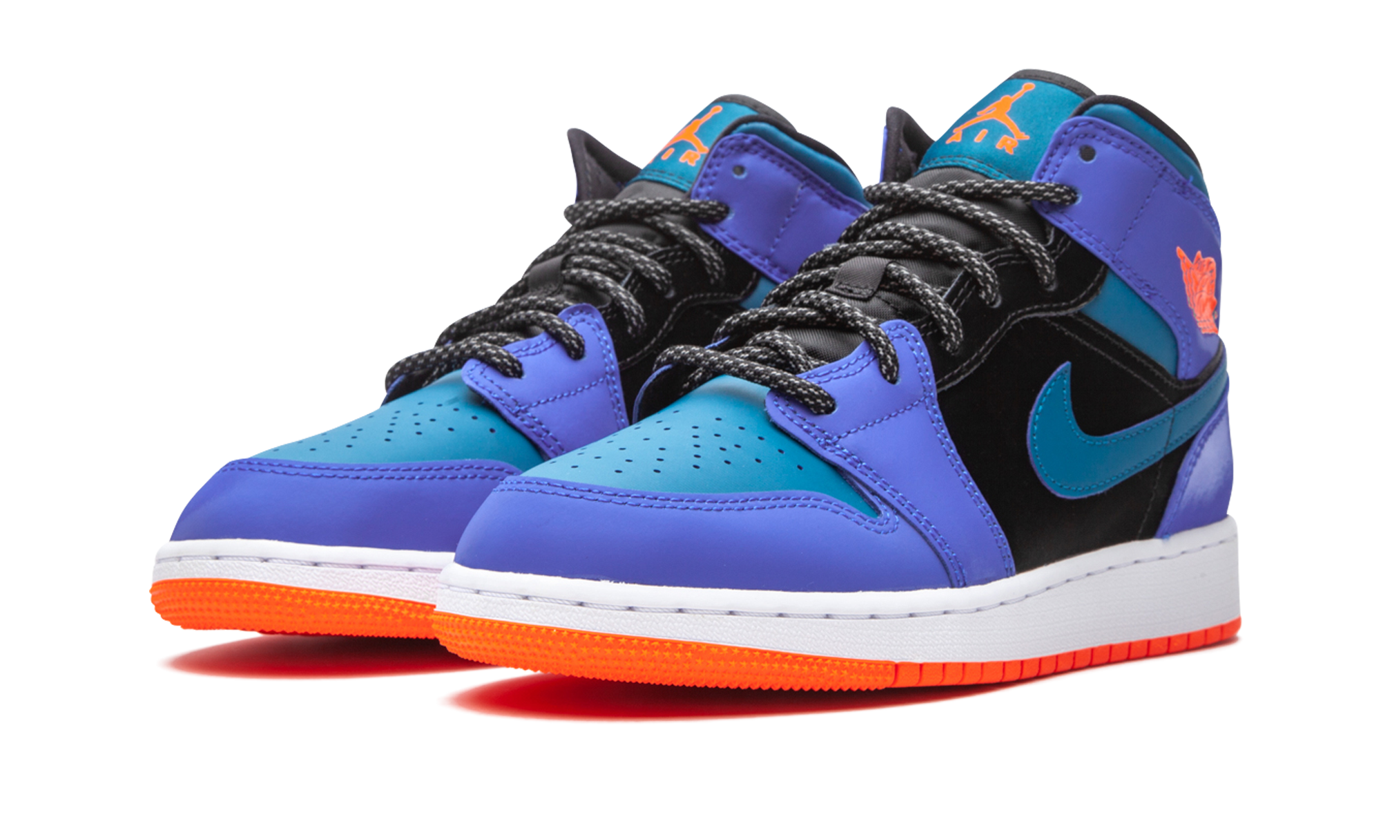Air Jordan 1 Mid Racer Blue Green Abyss (GS) 2