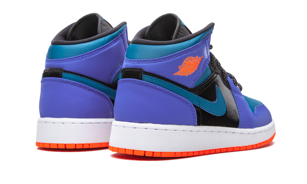 Air Jordan 1 Mid Racer Blue Green Abyss (GS) 3