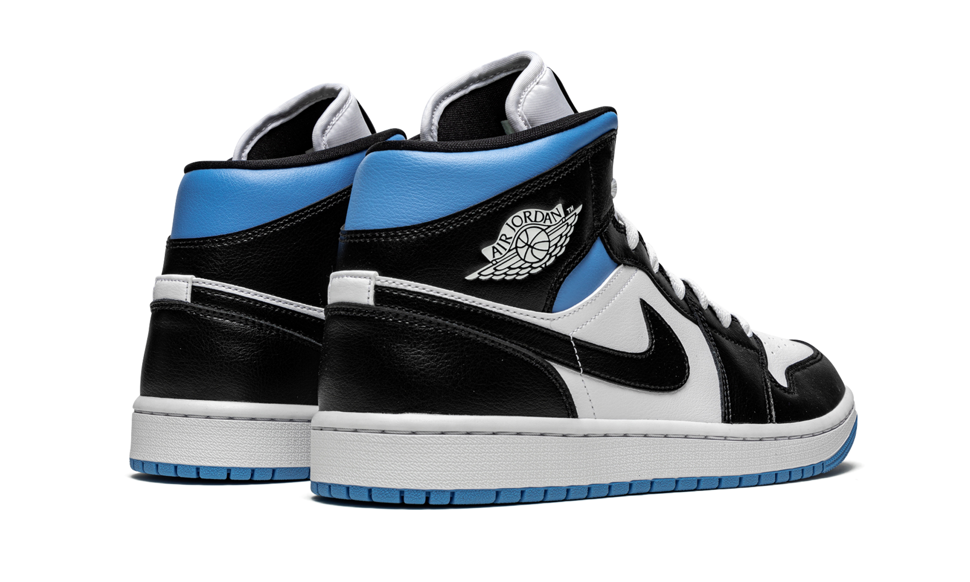 Air Jordan 1 Mid Royal Black and Blue (W) 4