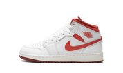 Air Jordan 1 Mid SE GS White Dune Red 1