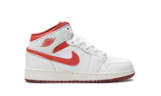 Air Jordan 1 Mid SE GS White Dune Red 7