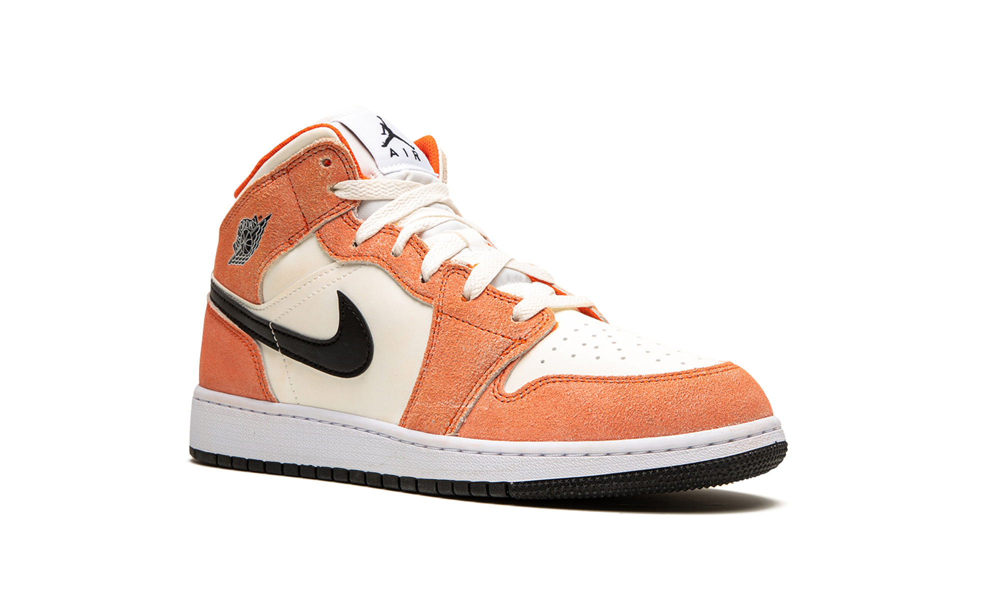 Air Jordan 1 Mid Se Orange Suede 5