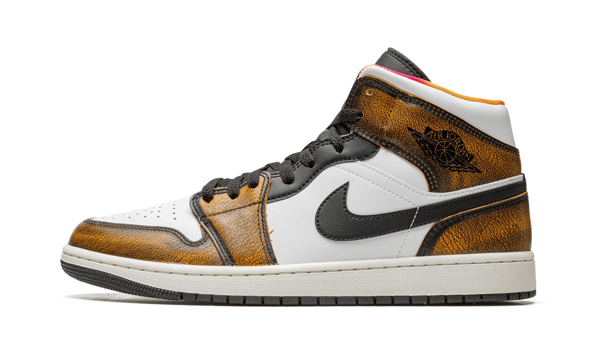 Air Jordan 1 Mid Se Orange Wear-Away 4