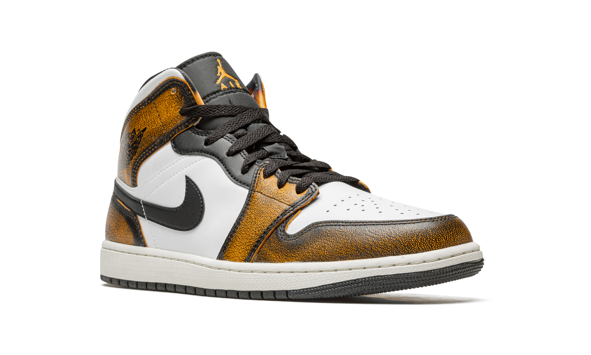 Air Jordan 1 Mid Se Orange Wear-Away 5