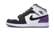Air Jordan 1 Mid SE Purple (GS) 2