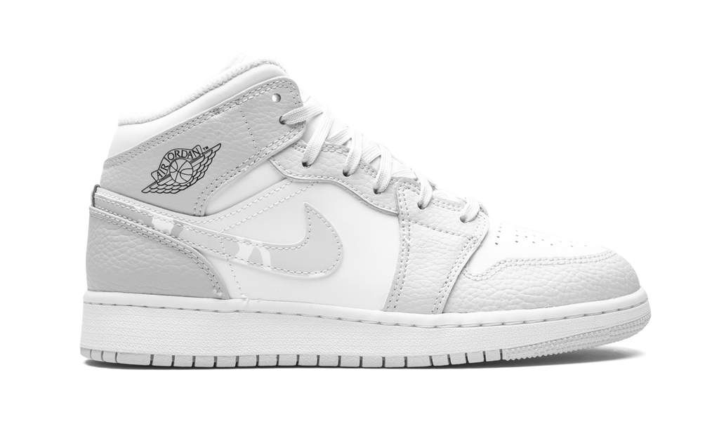 Air Jordan 1 Mid SE Swoosh Logo - Grey Camo (GS) 7