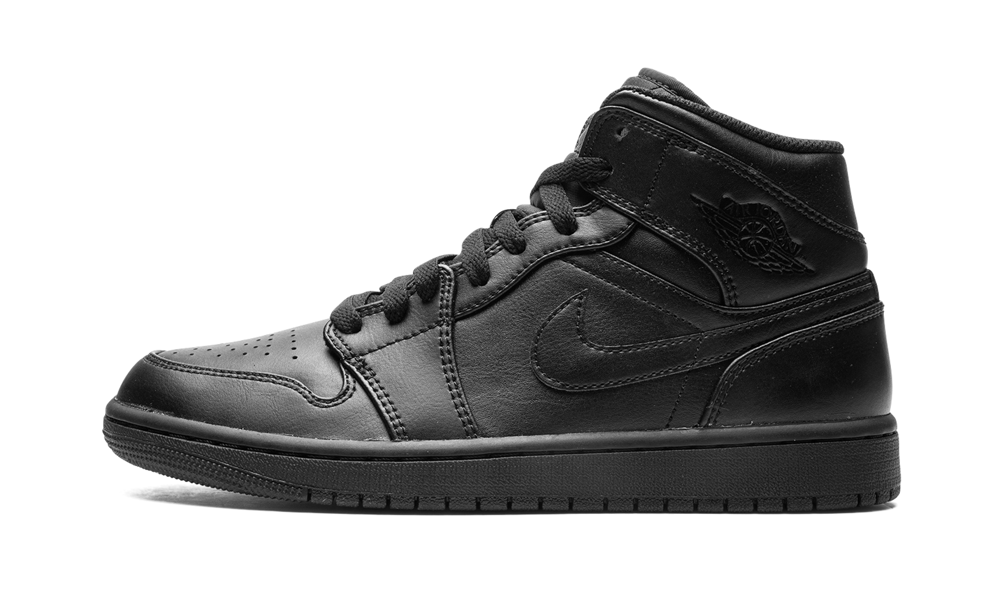 Air Jordan 1 Mid Triple Black (2022) 1