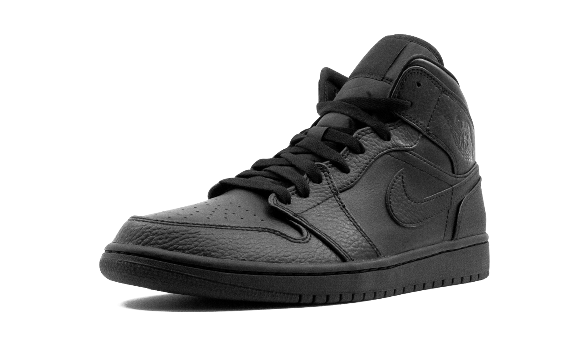Air Jordan 1 Mid Triple Black 4