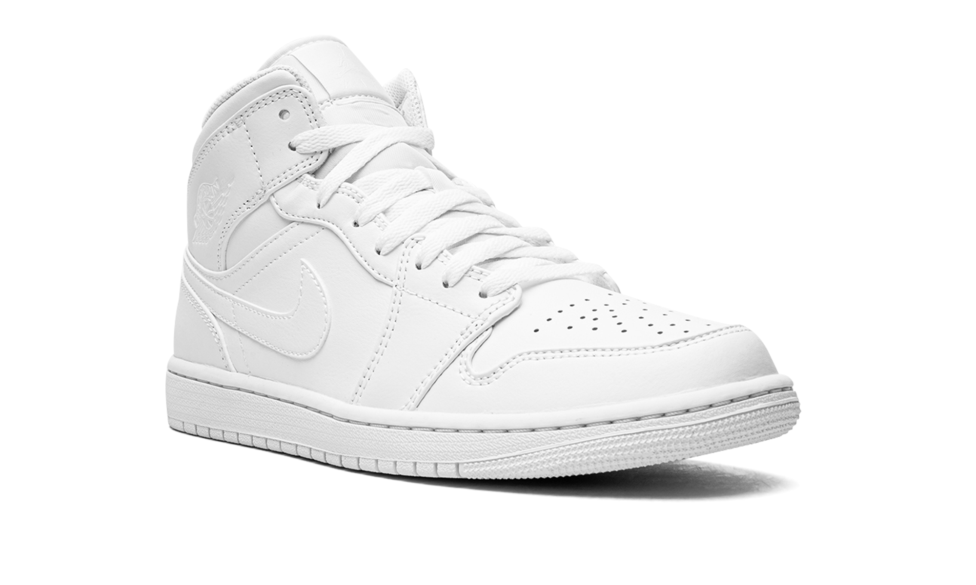 Air Jordan 1 Mid Triple White (2022) 2