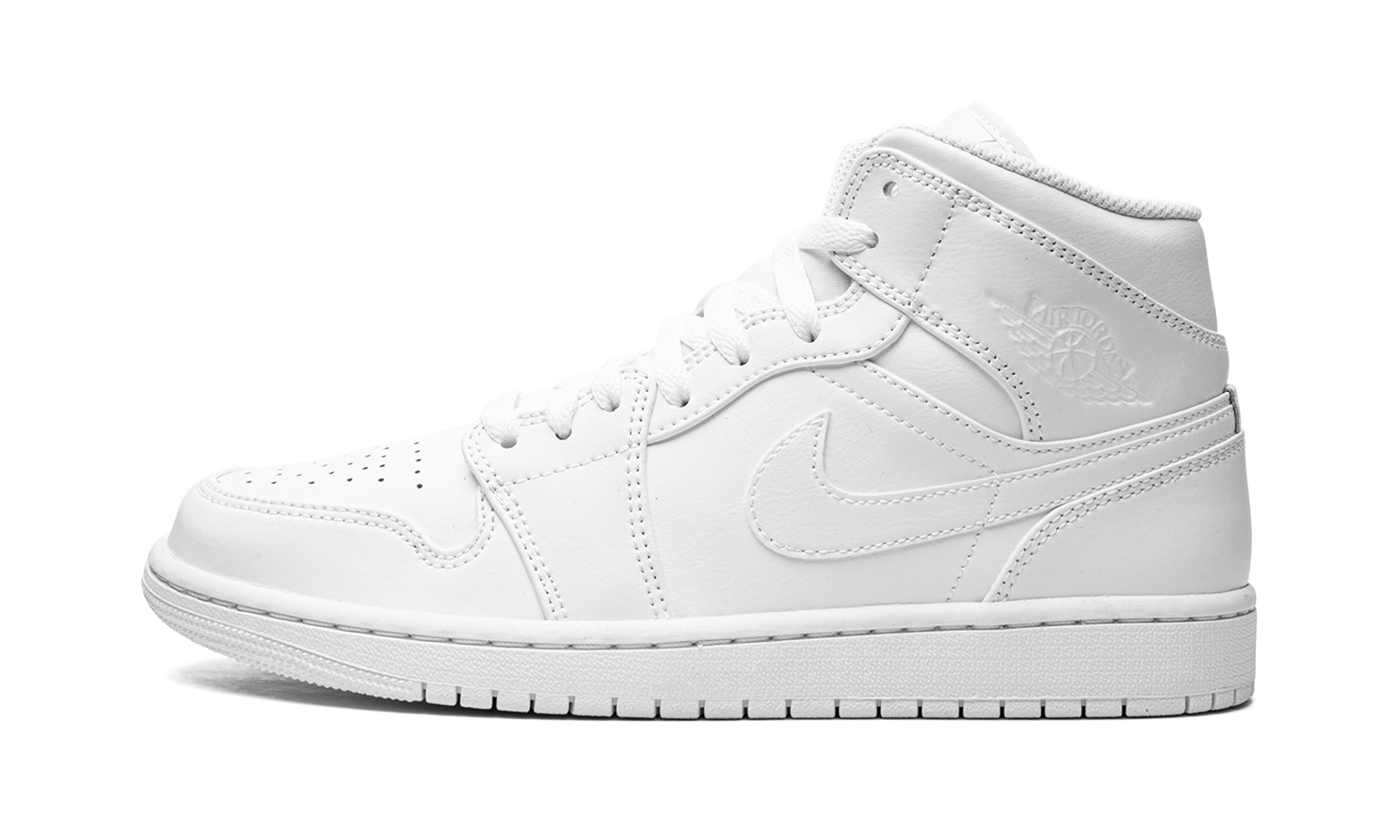 Air Jordan 1 Mid Triple White (2022) 9