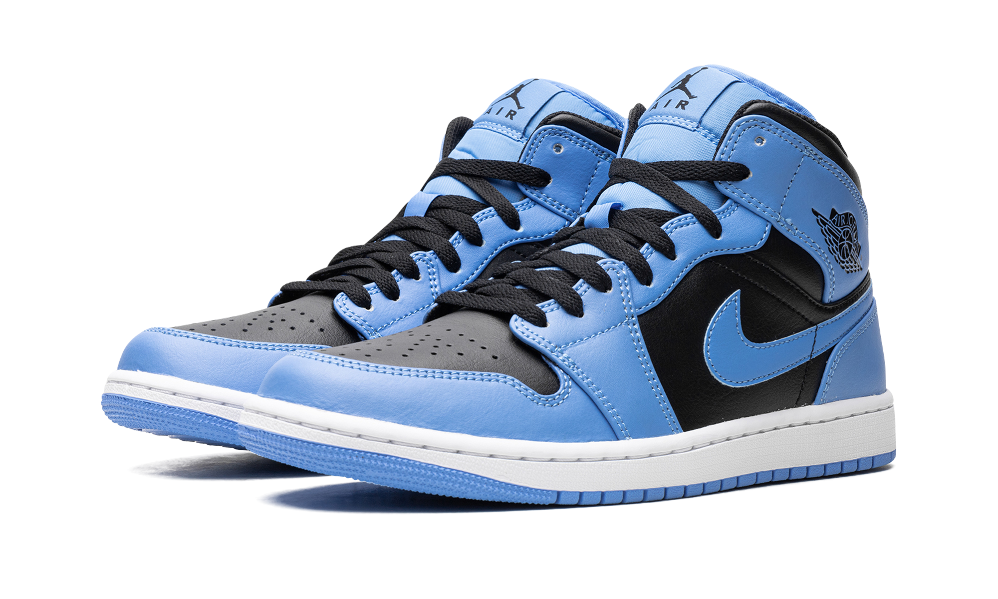 Air Jordan 1 Mid University Blue Black 3