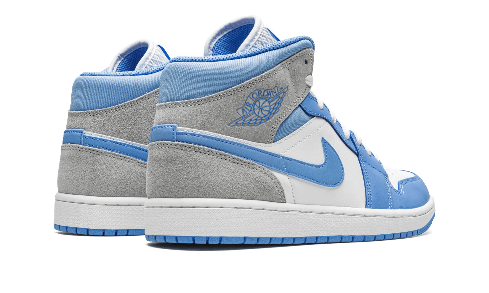 Air Jordan 1 Mid University Blue Gray 1