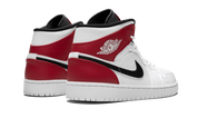 Air Jordan 1 Mid White Black Gym Red 4