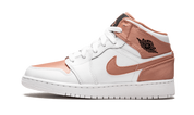 Air Jordan 1 Mid White Rose Gold (GS) 1