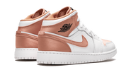Air Jordan 1 Mid White Rose Gold (GS) 4