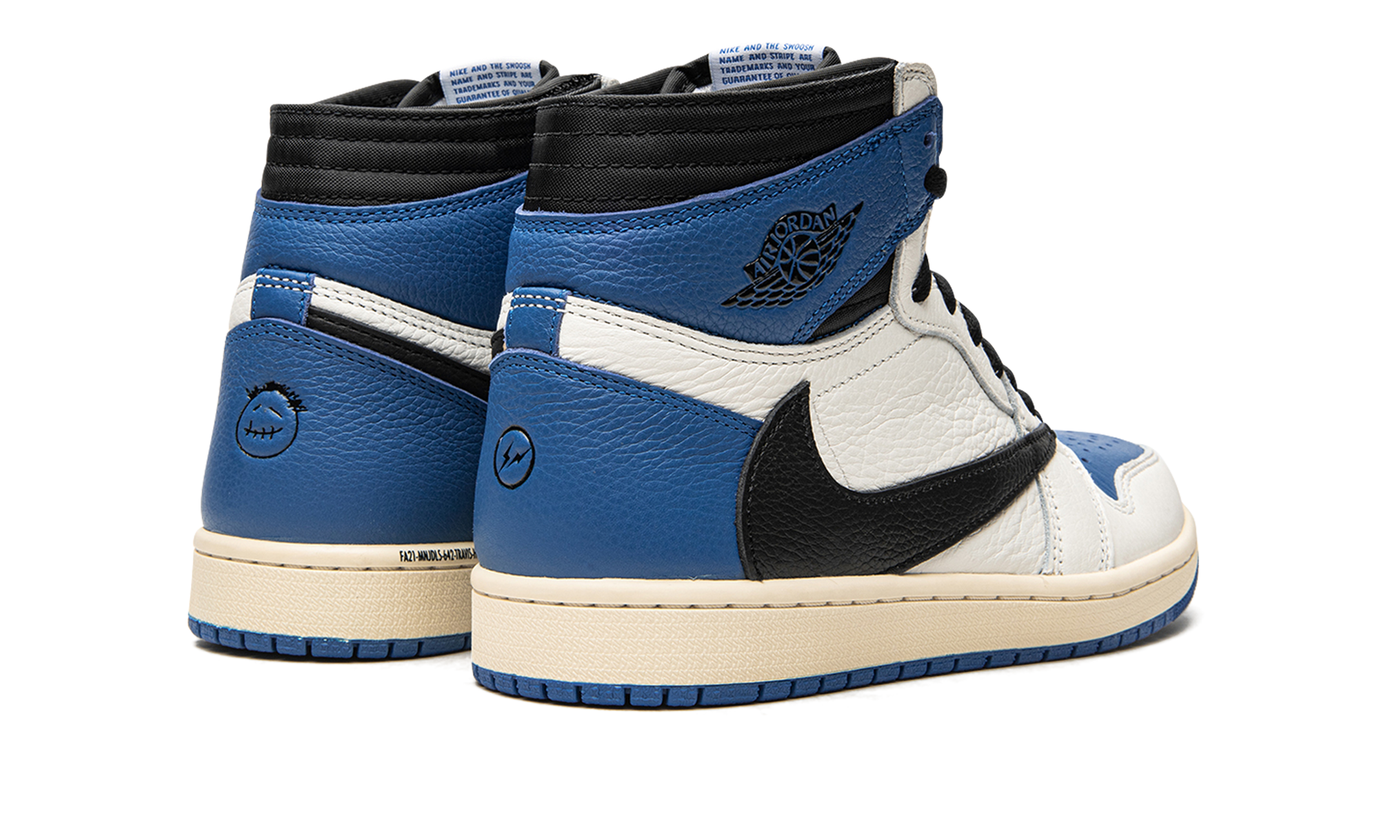 Air Jordan 1 Retro High OG SP Travis Scott Fragment Military Blue