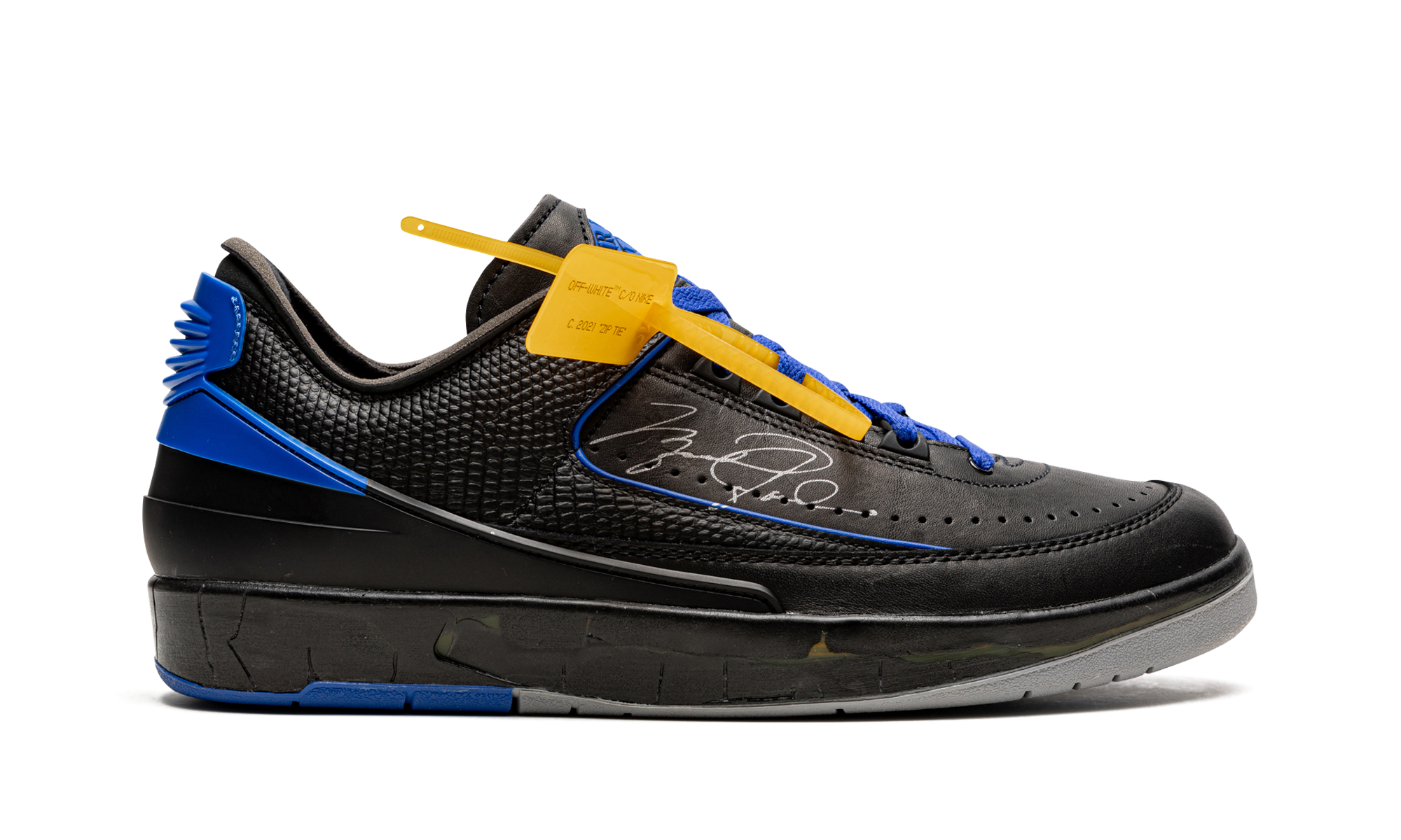 Air Jordan 2 Retro Low SP Off-White Black Blue 6