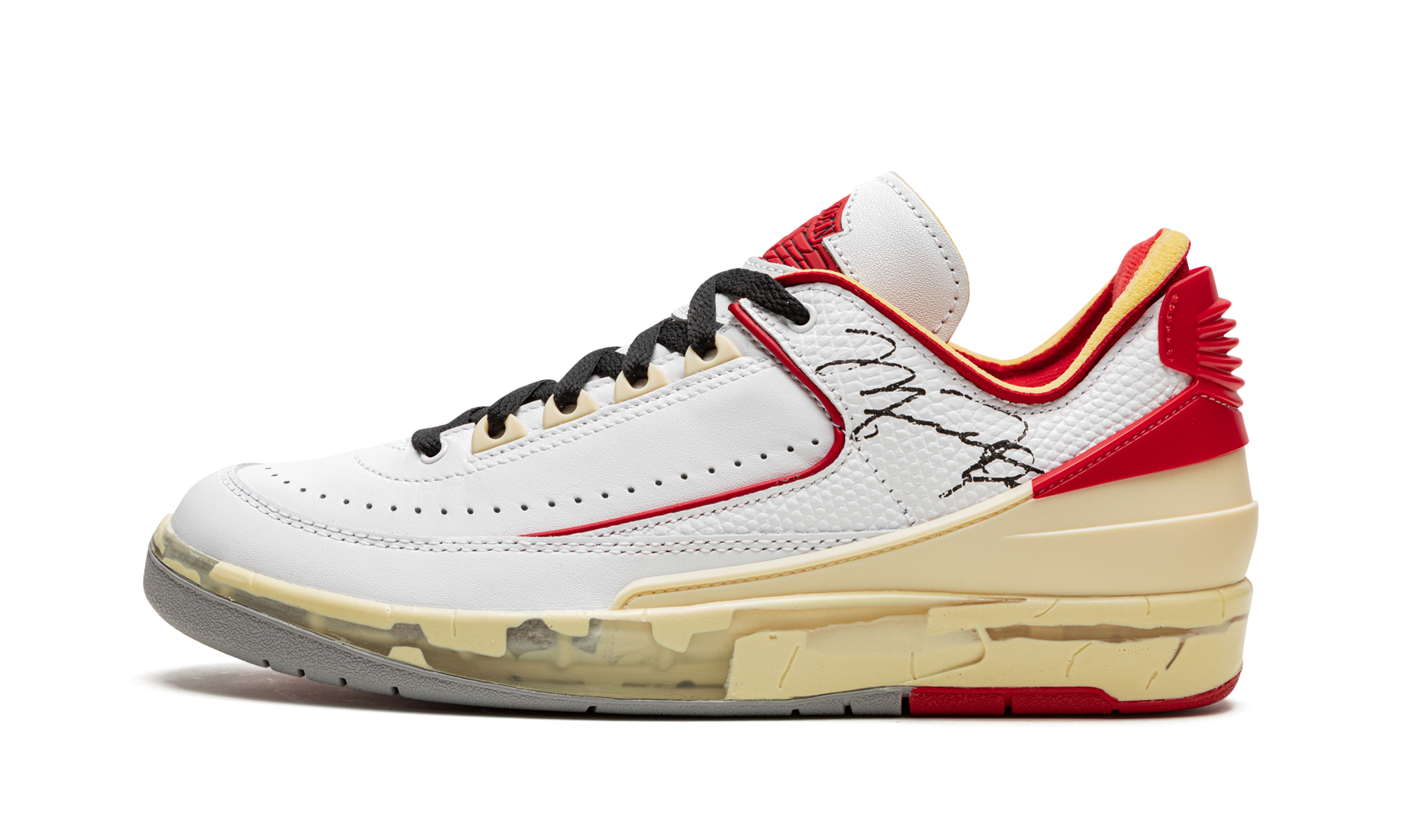 Air Jordan 2 Retro Low SP Off-White White Red 1