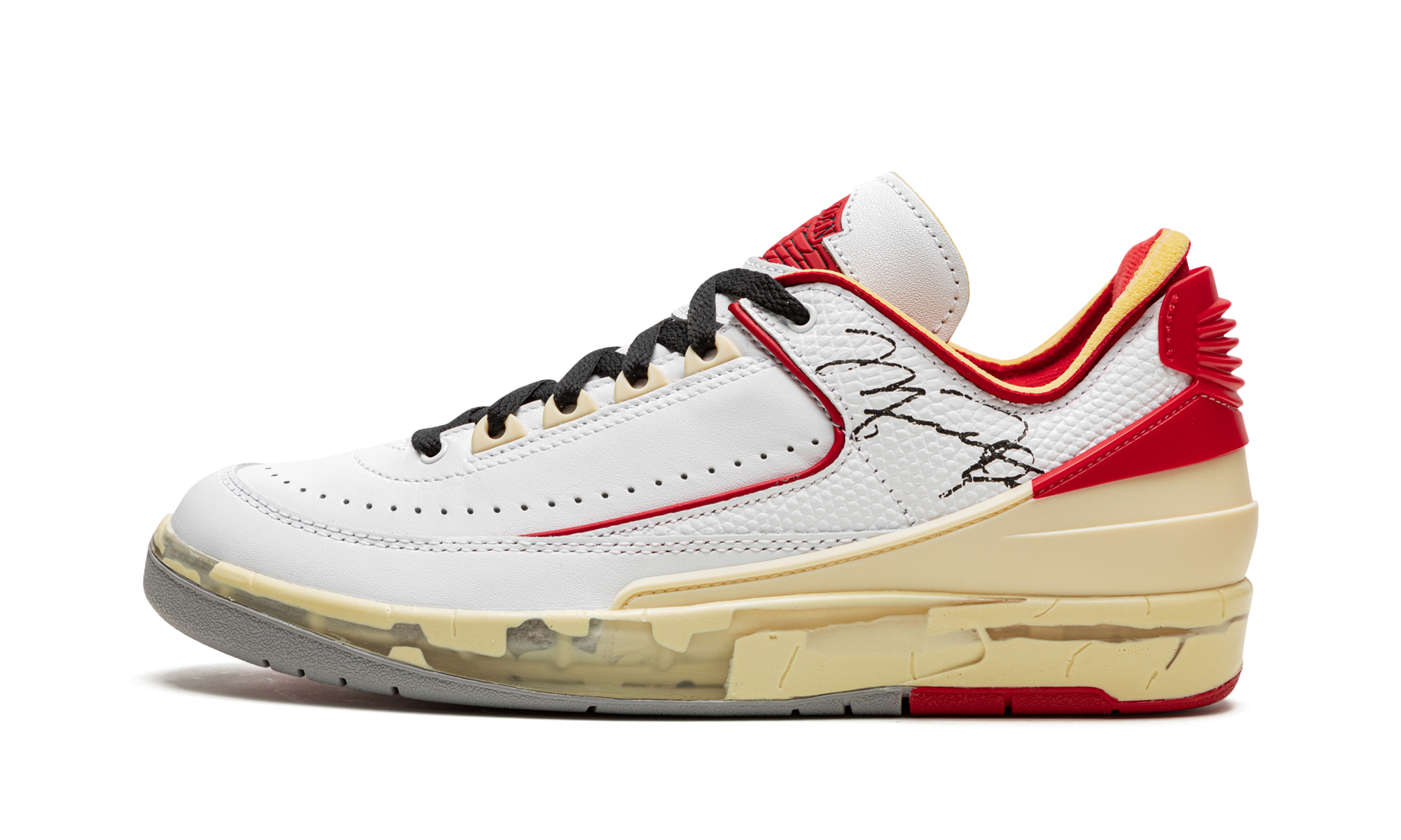 Air Jordan 2 Retro Low SP Off-White White Red 2