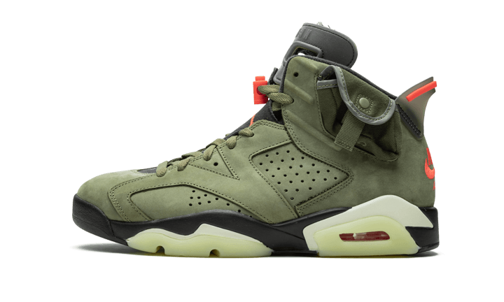 Air Jordan 6 Travis Scott Medium Olive 1