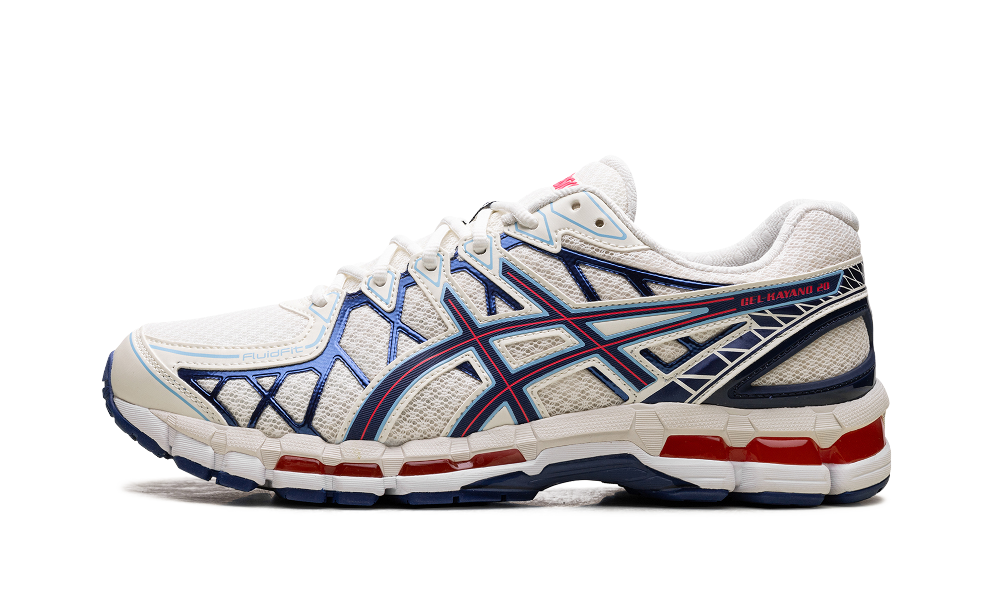 ASICS Gel-Kayano 20 Cream Blue Red 1