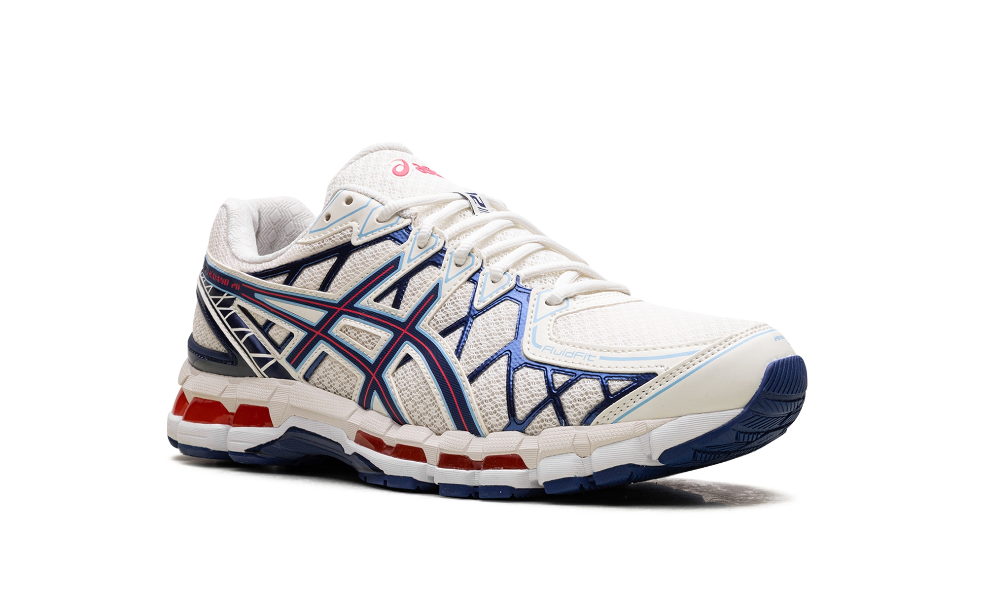ASICS Gel-Kayano 20 Cream Blue Red 2