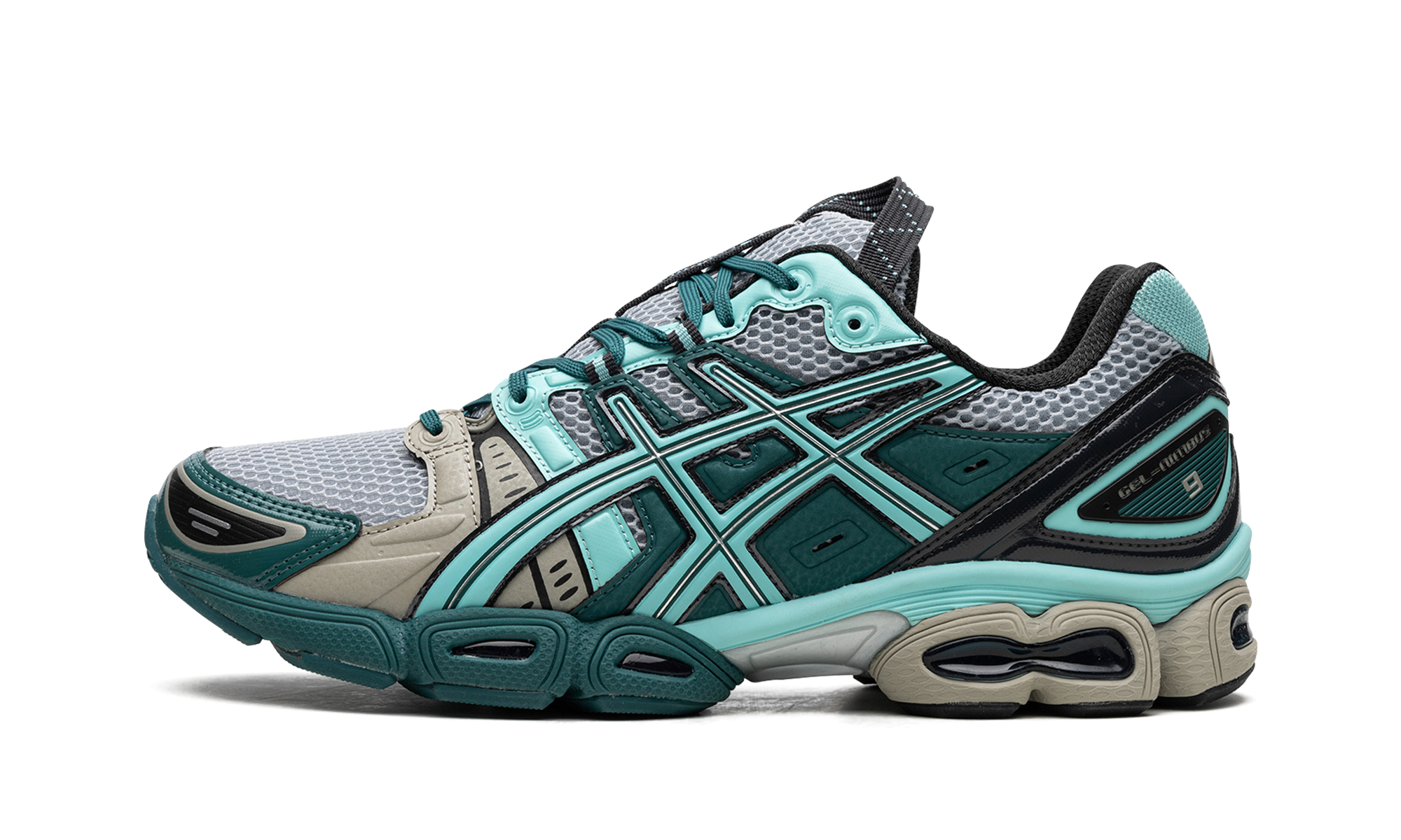 ASICS UB3-S Gel-Nimbus 9 Kiko Kostadinov Piedmont Grey Aruba Blue 1