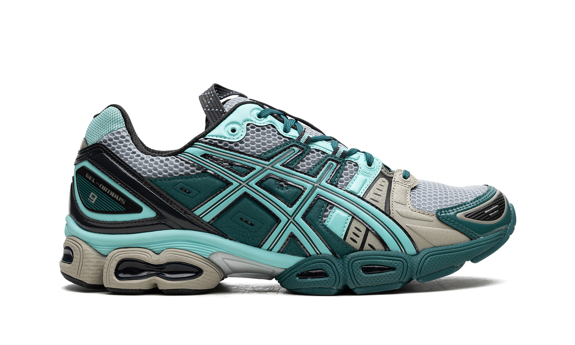 ASICS UB3-S Gel-Nimbus 9 Kiko Kostadinov Piedmont Grey Aruba Blue 7