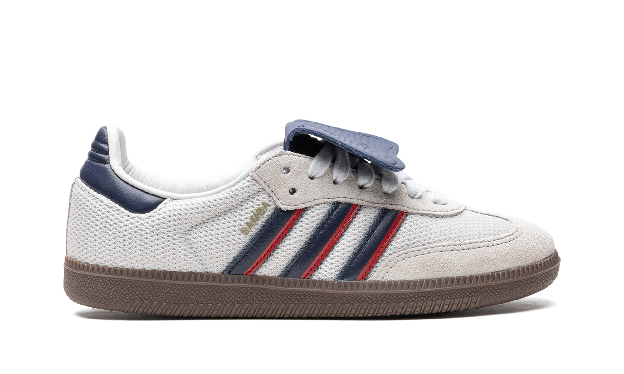 Adidas Samba LT Crystal White Dark Blue Gum