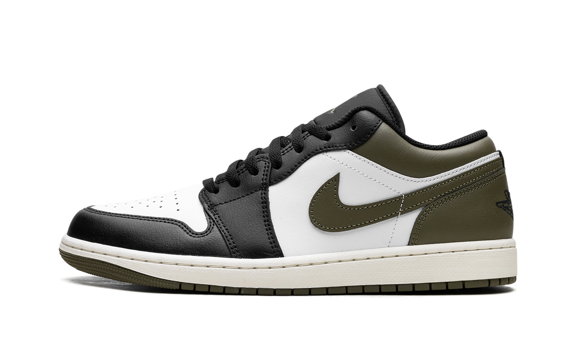 Jordan 1 Low Black Toe Medium Olive 1
