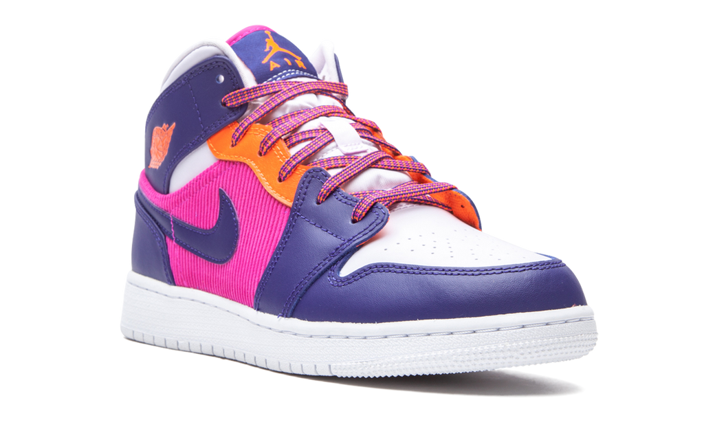 Jordan 1 Mid Fire Pink Barely Grape (GS) 8